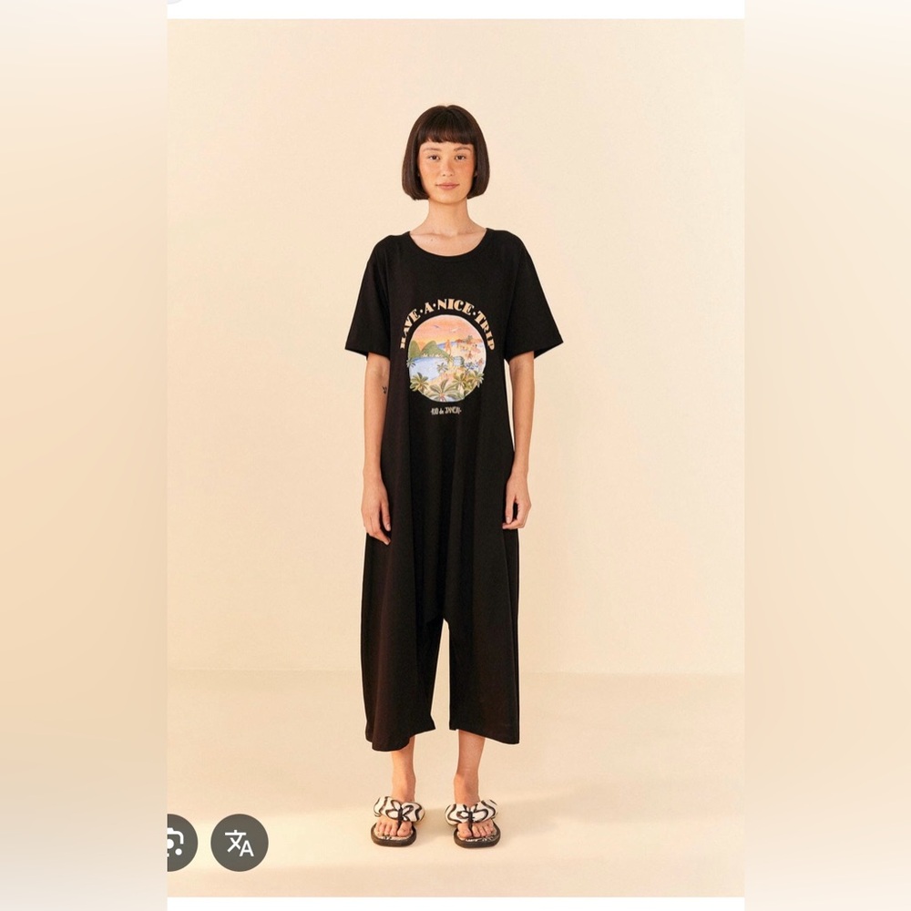 Farm Rio Have a nice trip organic cotton jumper size small